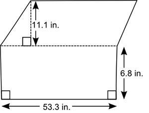 The Figure Shown Has A Parallelogram On Top And A Rectangle Below It:A Figure Has A Rectangular Portion,