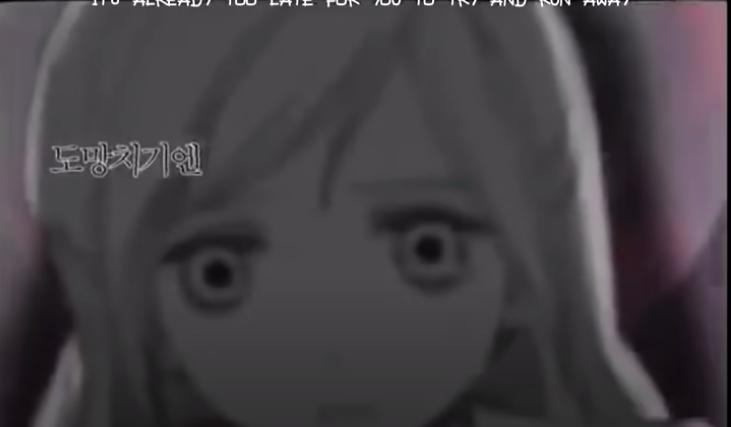 In the song ding dong hide and seek is the little girl that is seeking possessed like it has a pic of