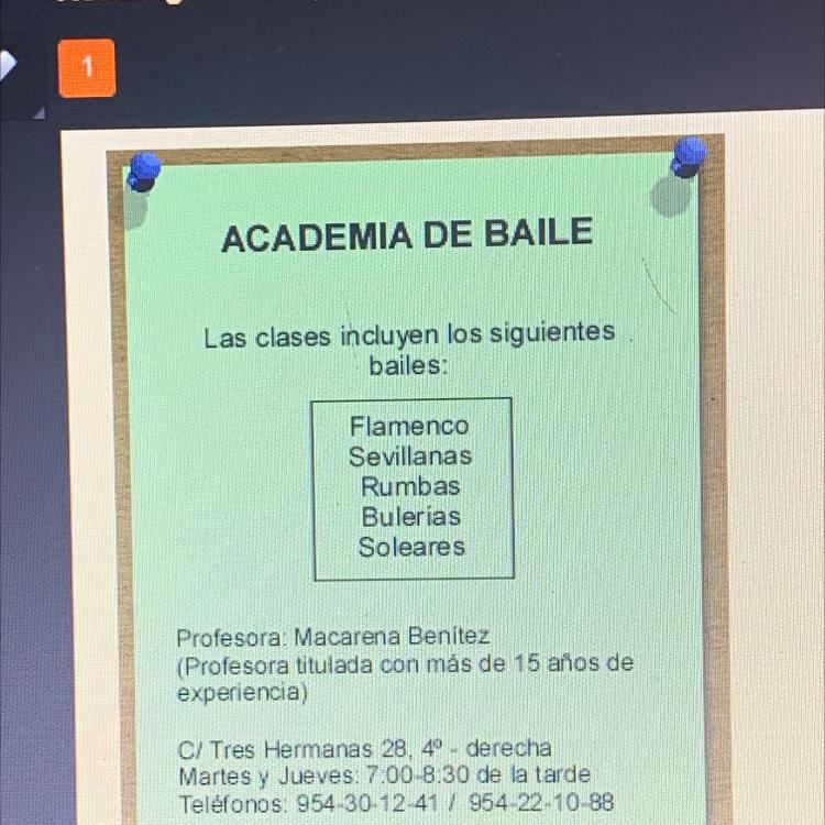 Ill mark brainliest!!!According to this announcement when do the classes meet? Monday and Tuesday Tuesday