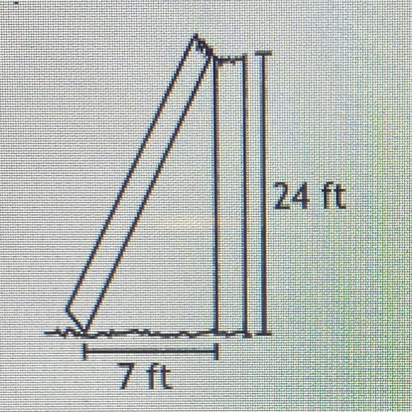 the diagram below is a picture of a broken post. determine the height of the post before it was broken.