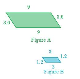 Figure B is a scaled copy of Figure A. What is the scale factor from Figure A to Figure B?