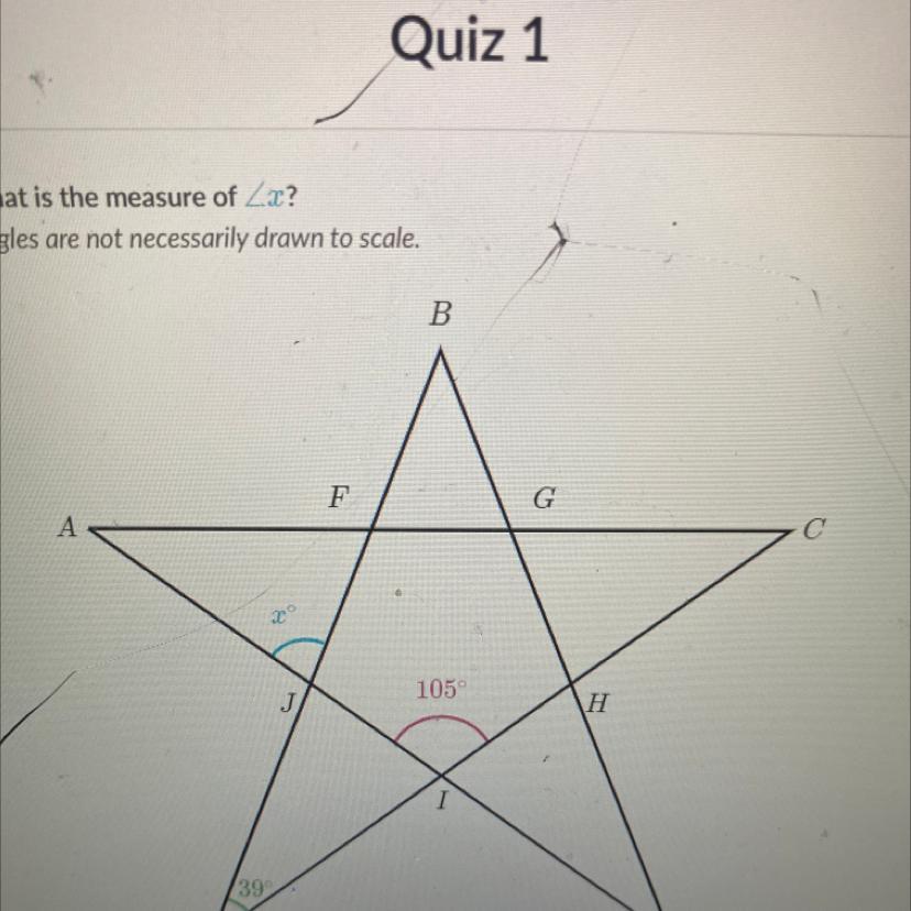 HURRY PLEASE What is measure of 