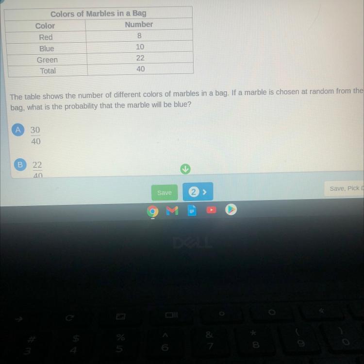 Please help easyA) 30/40B)22/40C)18/40D)10/40