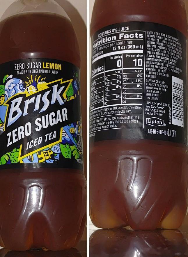 are zero sugar ice tea brisk good