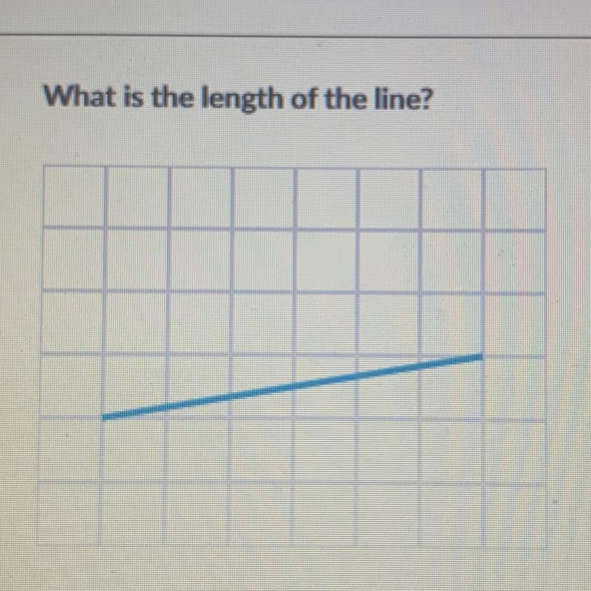 What Is The Length Of The Line?Answers:A. 6.5 B. 7C. 35 *square Root Symbol*D. 37 *square Root Symbol*