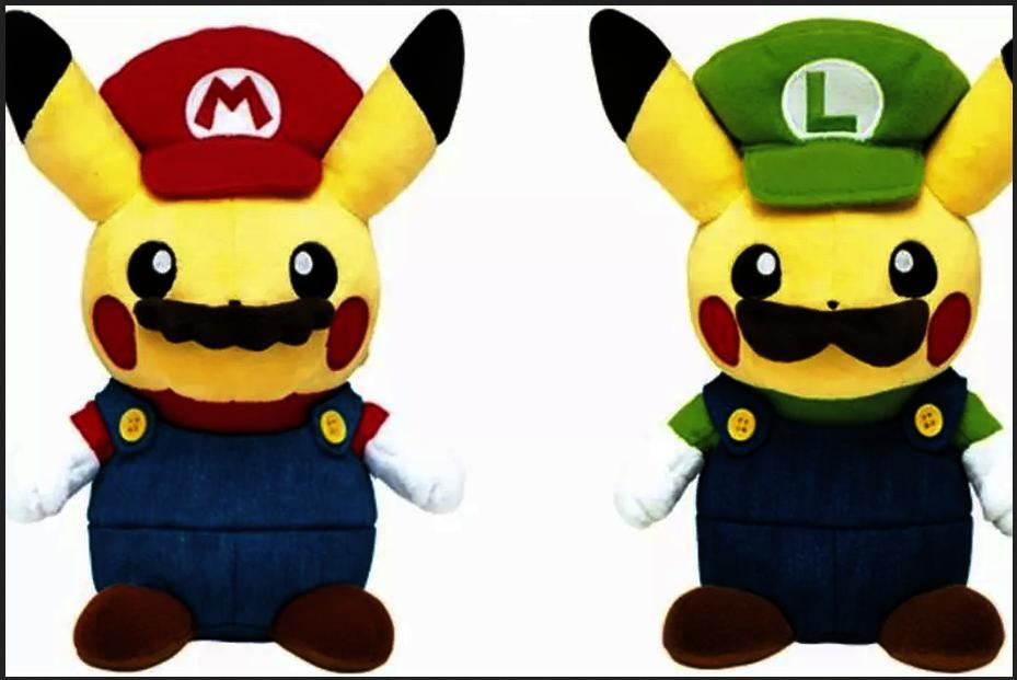 there you go mario pikachu and luigi