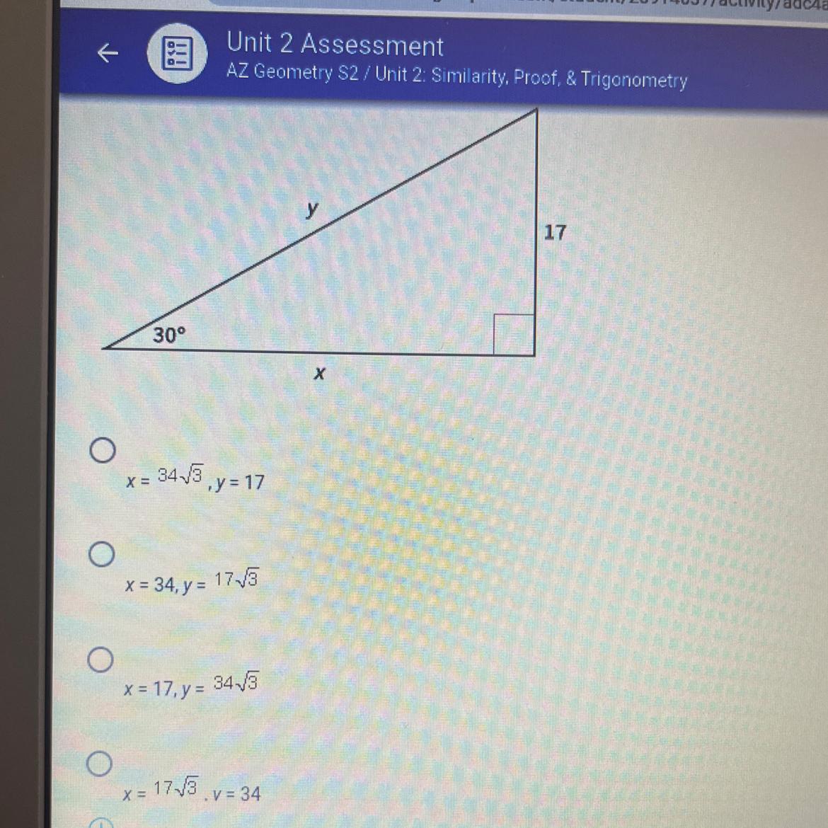 Find the values of both x and y 
