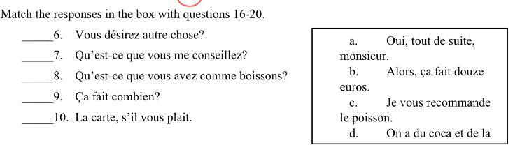 Please someone help me out FRENCH CLASSASAP I WILL GIVE OUT BRAINKY