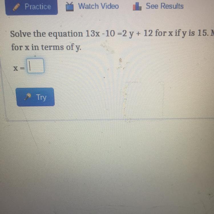Can Somebody Help Me With This. Do You Add The 15 To The 2y Or Subtract It.