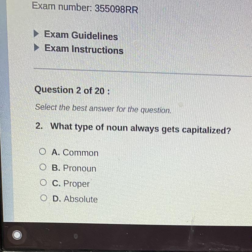 What type of noun always gets capitalized?