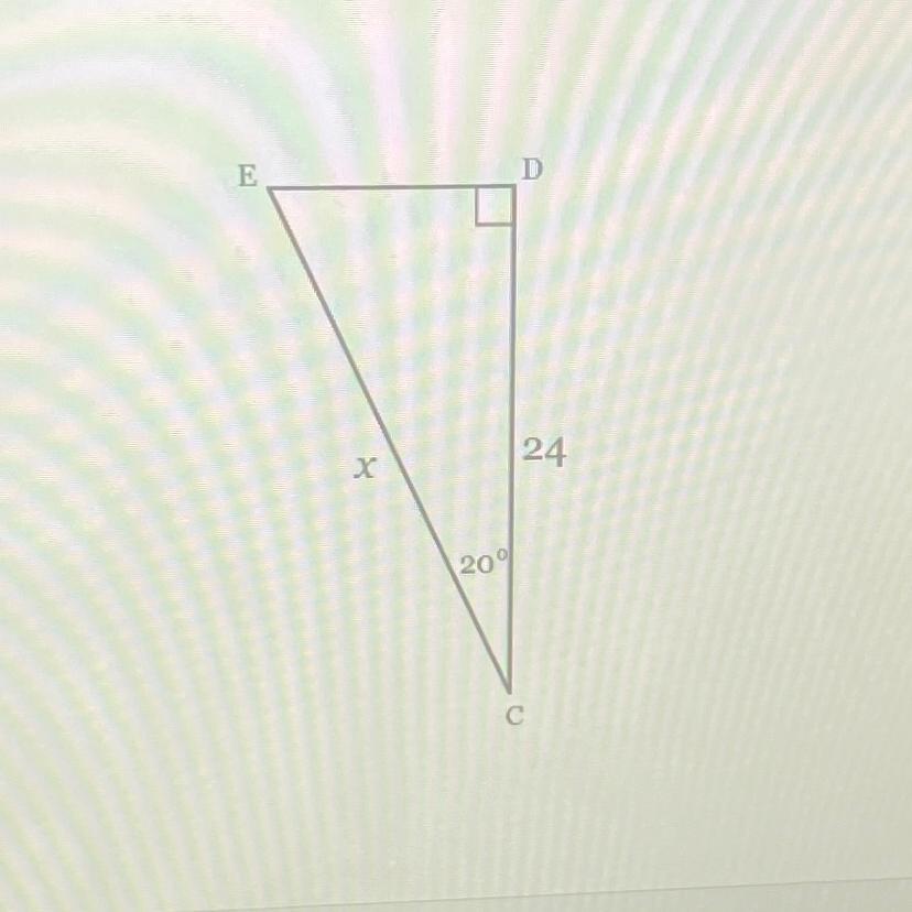 Solve for x. Round to the nearest tenth, if necessary.