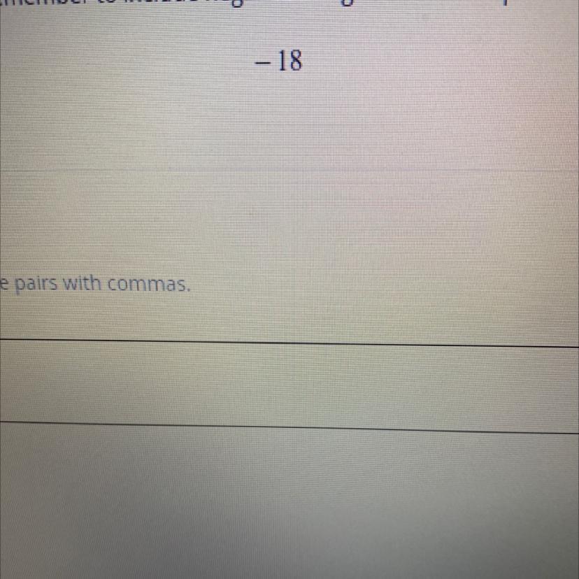 Find all the pairs of integer factors of the given integer. Remember to include negative integers as