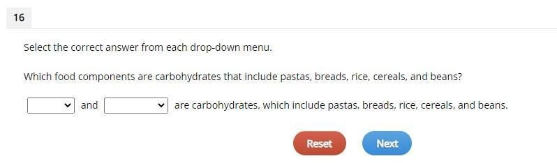 First Blank:1. Oil2.Fruits3. GrainsSecond Blank:1. Dishes2. Starches3. Beverages(Culinary Arts)