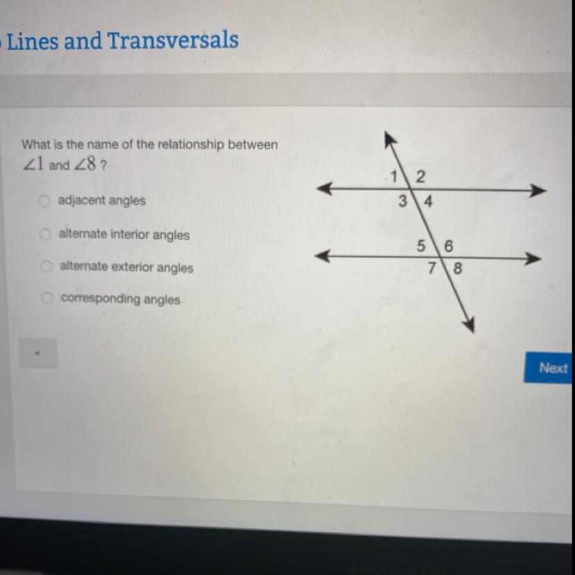 What Is The Name Of The Relationship Between 1 And 8 