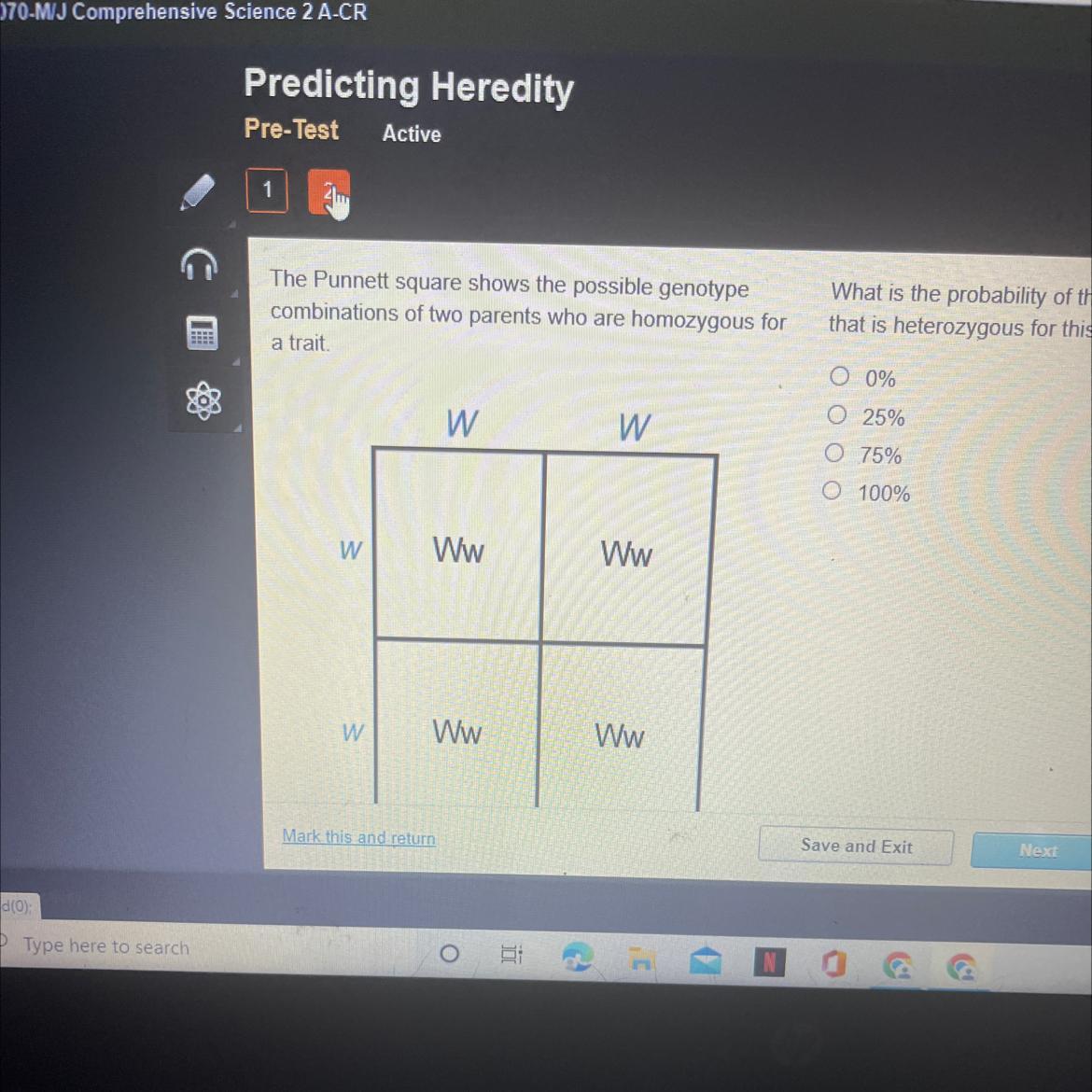 HELPThe Punnett square shows the possible genotypecombinations of two parents who are homozygous fora