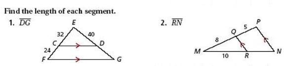 Find The Length Of Each Segment.