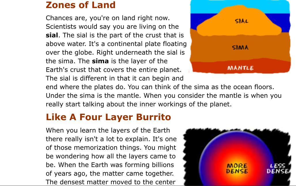 Click to review the online content. Then answer the question(s) below, using complete sentences. Scroll