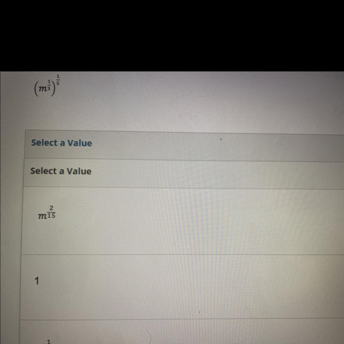 I Need Help With This Expression. I Need To Select A Value 