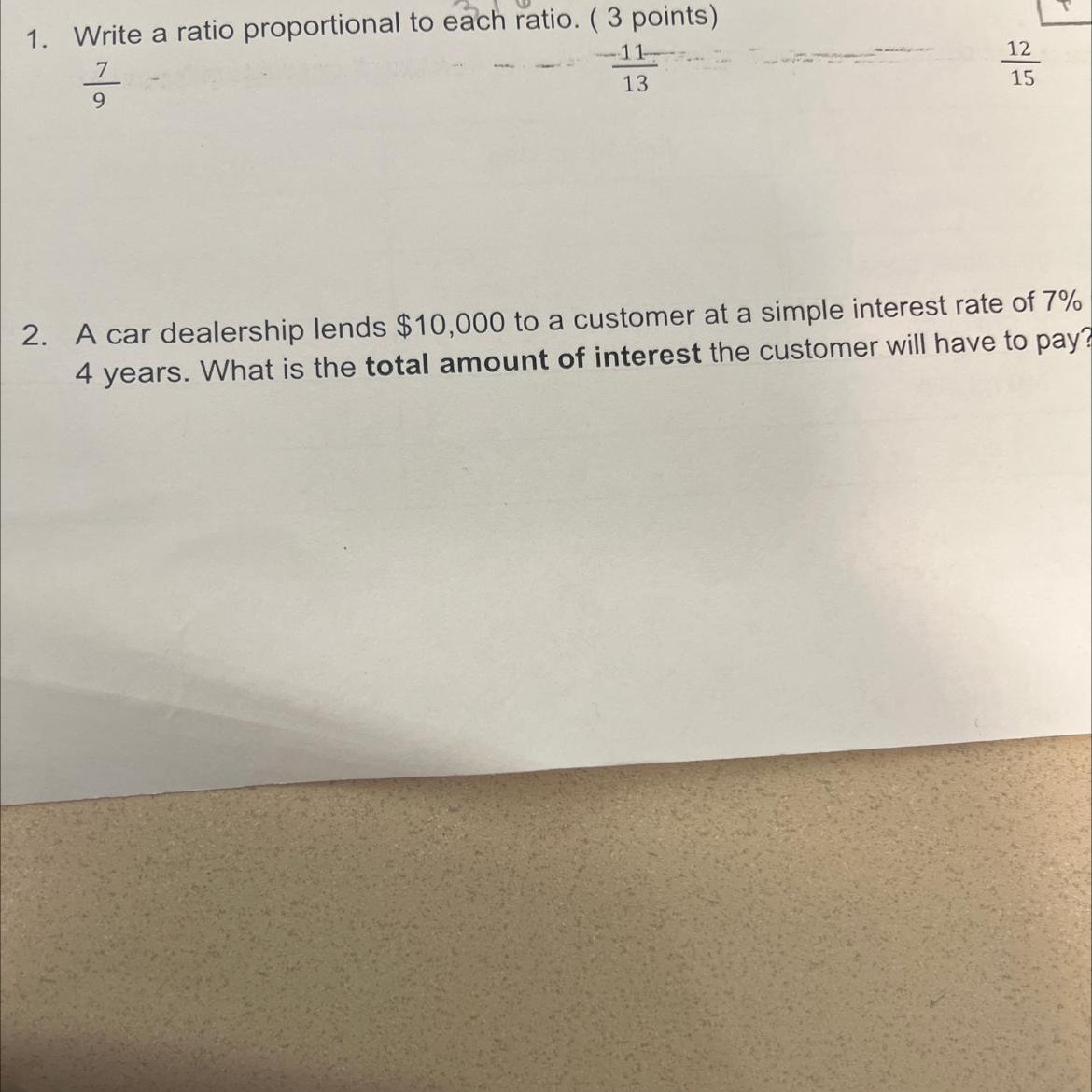 I NEED HELP WITH NUMBER 1 PLEASE