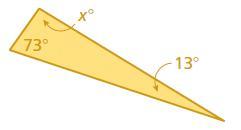 find the value of x .