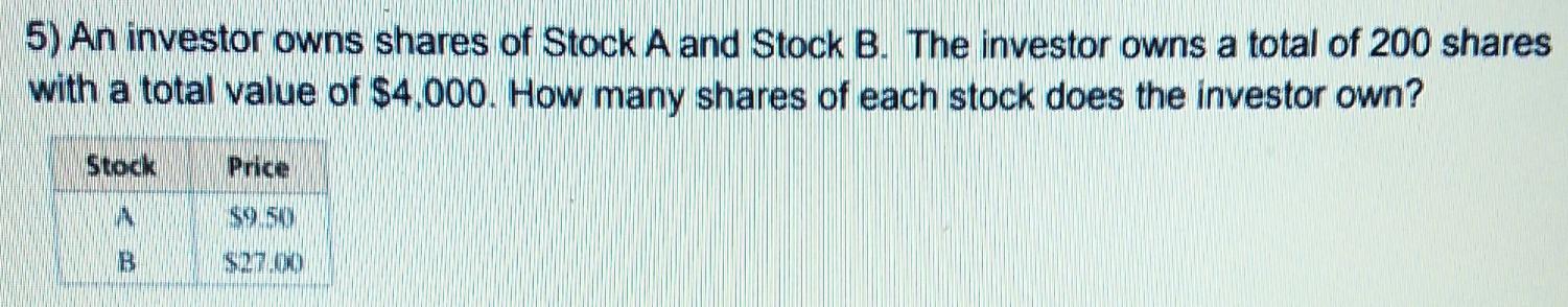 For the following word problems, create a system of equations and solve by using the substitution method.