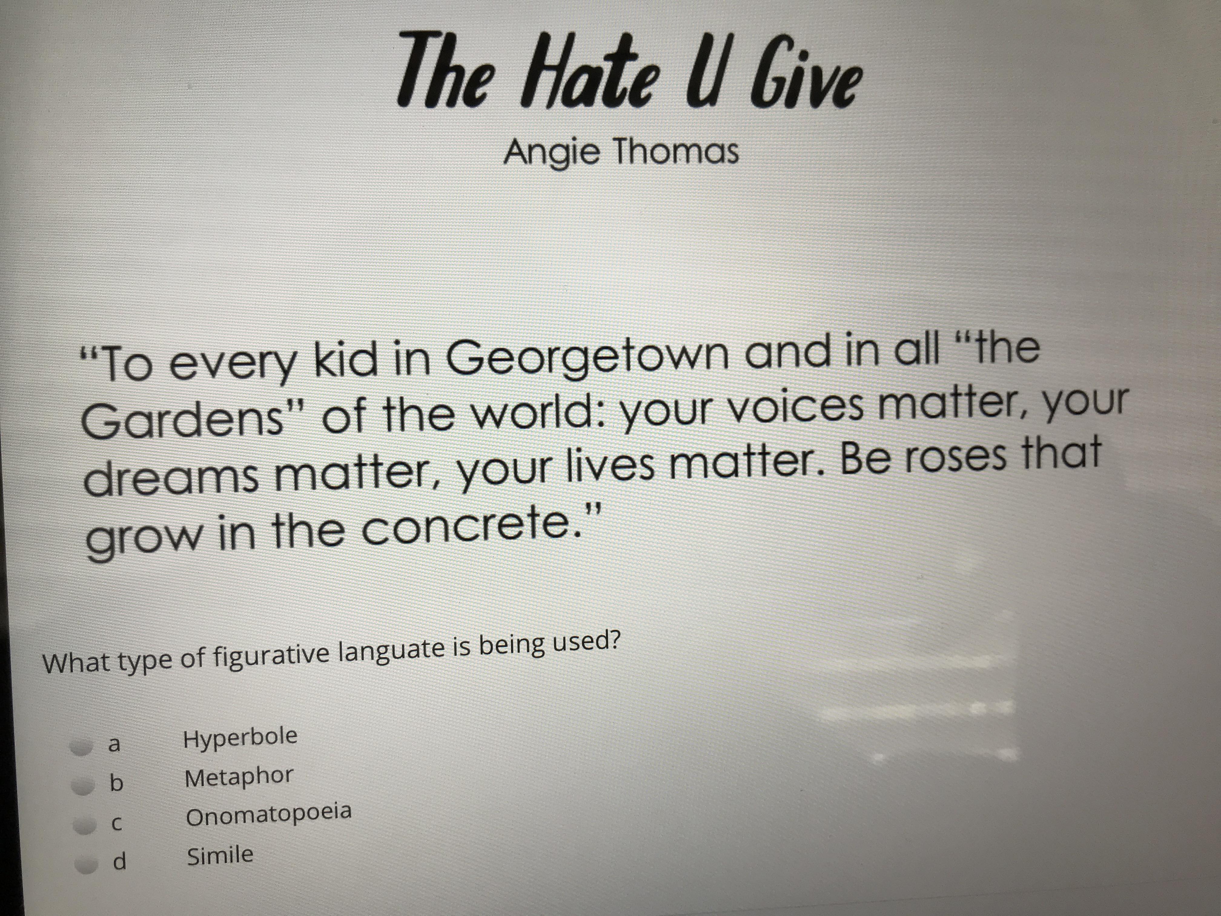 PLEASE HELP!!! FIGURATIVE LANGUAGE