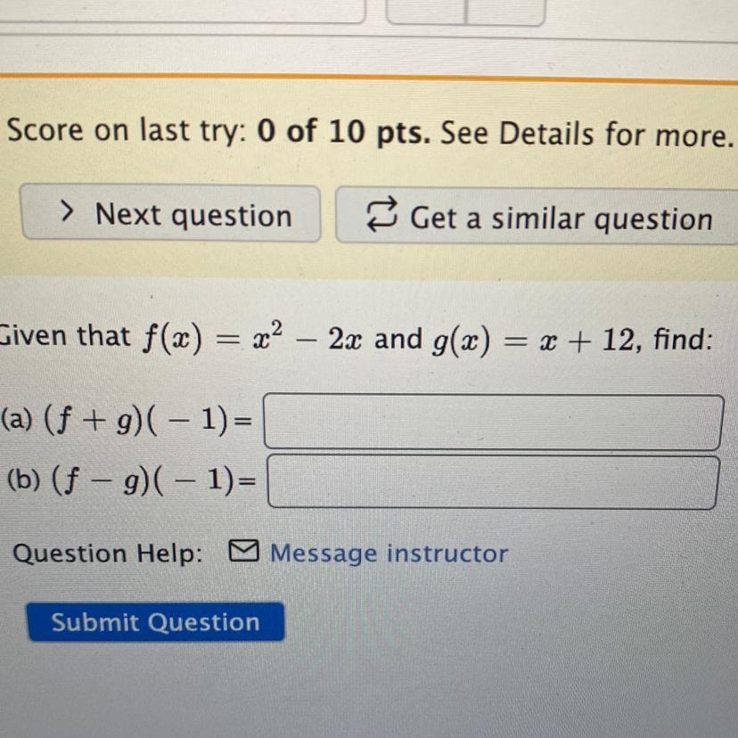 Given that f (x) = x help me plz 