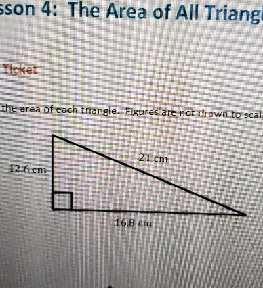 help with area of the triangle 