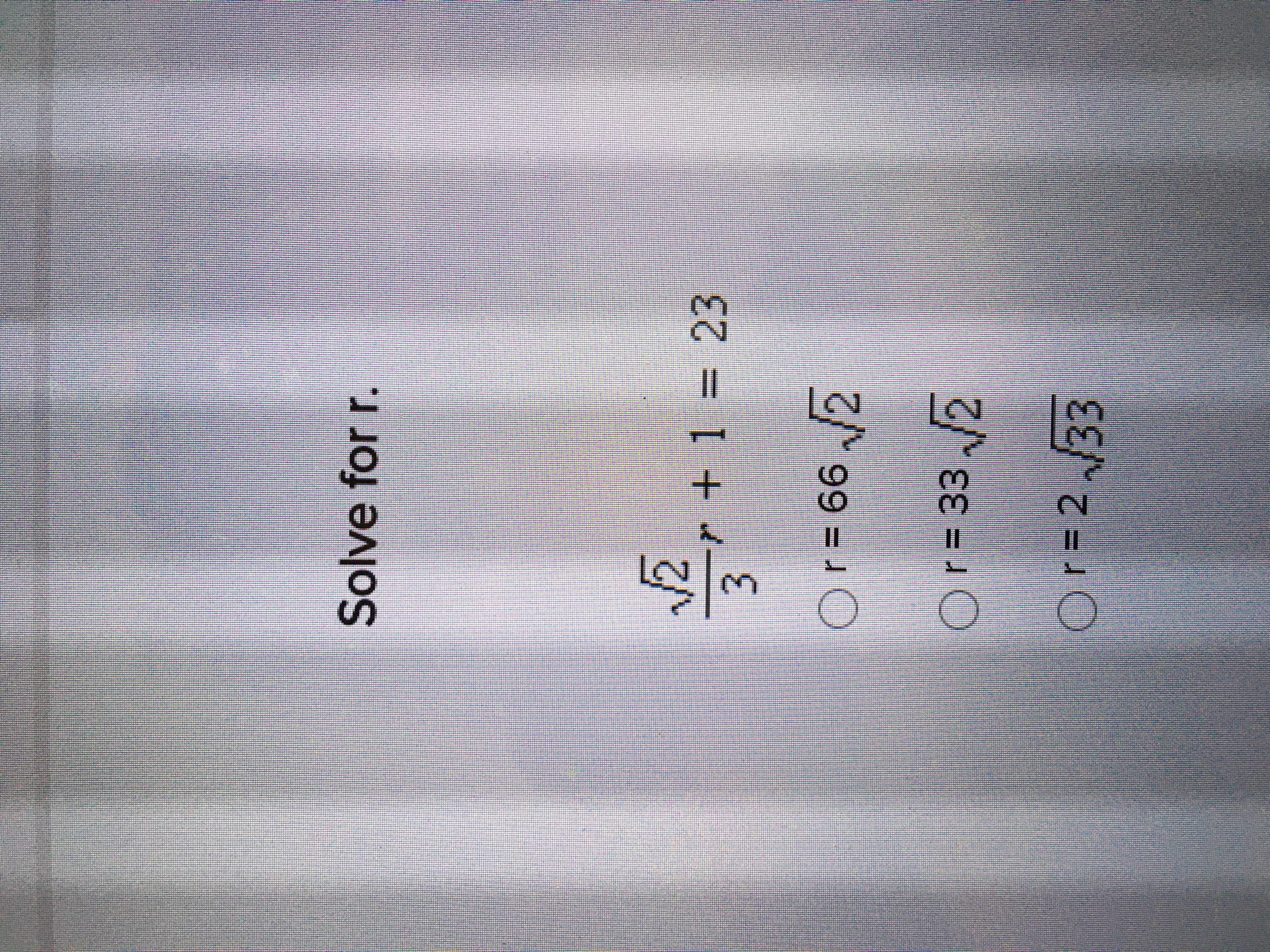 Solve the following three equations