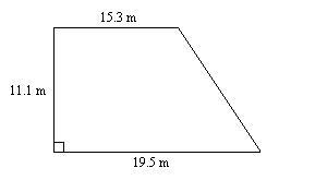 Find the area of the figure. Round to the nearest tenth if necessary. 386.3m^2 194.3m^2 193.1m^2 201.9m^2