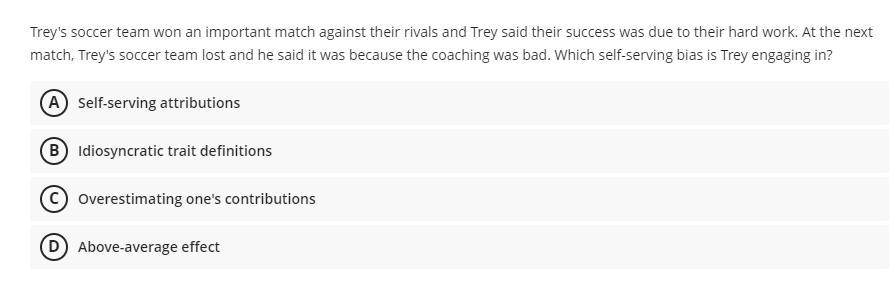 Trey's Soccer Team Won An Important Match Against Their Rivals And Trey Said Their Success Was Due To