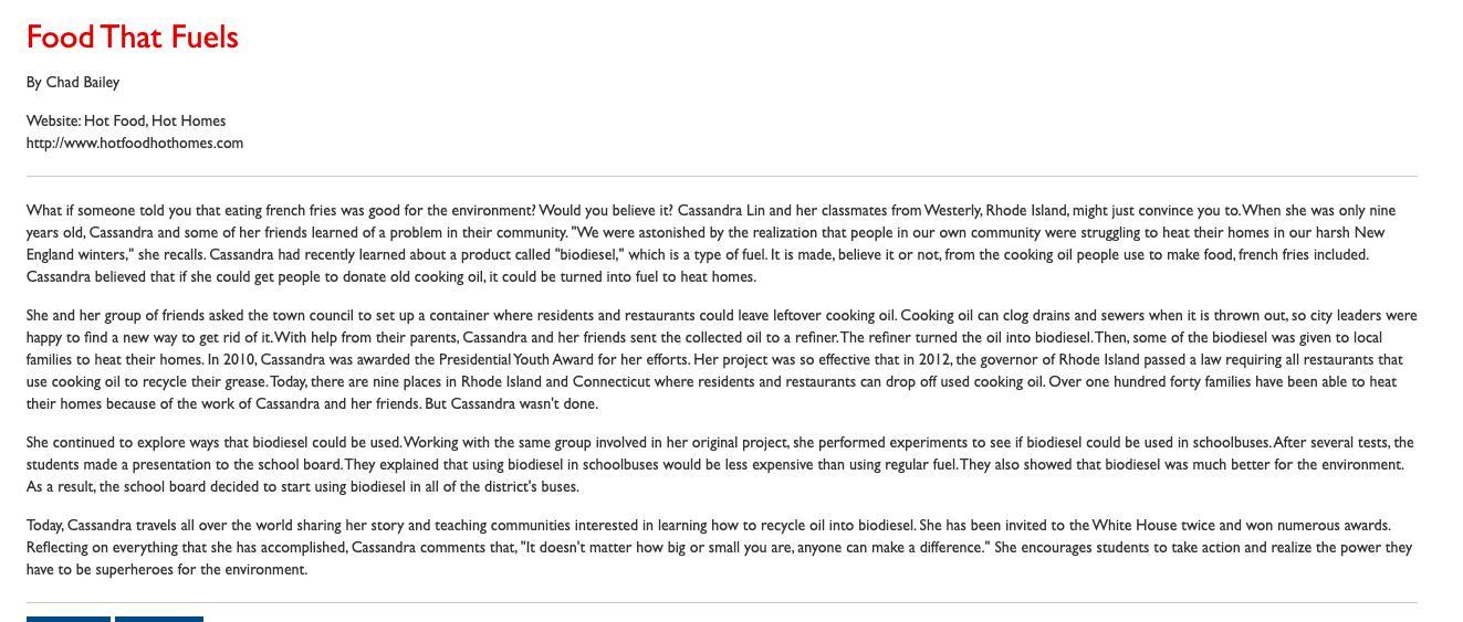 WHAT VIEW ARE THESE STORY'S IN1. DEFEATING DRAGONS2. FOOD THAT FUELSPLZ GIVE A REAL ANSWER I NEED HELP