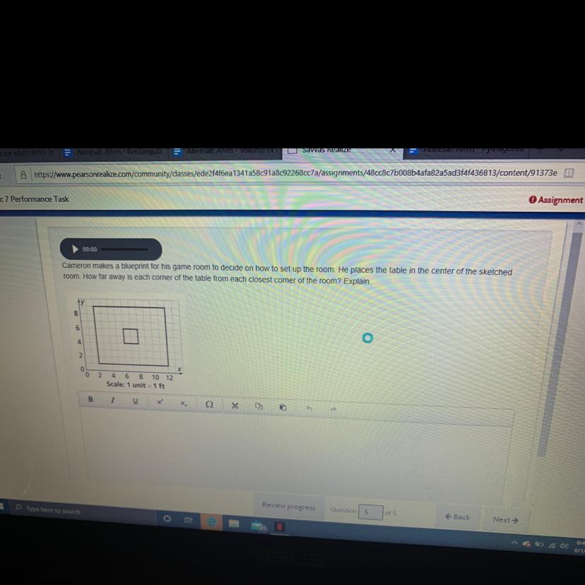 Cameron Makes A Blueprint For His Game Room To Decide How To Set Up The Room. He Places The Table In