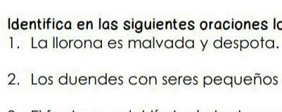  cules son los adjetivos? y cules son los adjetivos ? por favor es para hoy 
