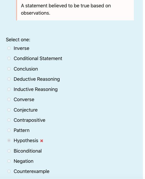 A Statement Believed To Be True Based On Observations.