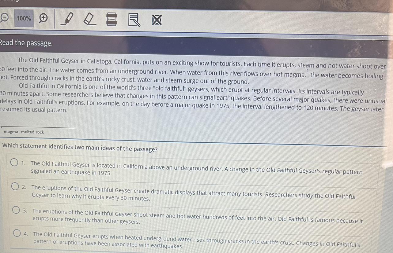 Which statement identifies two main ideas of the passage 