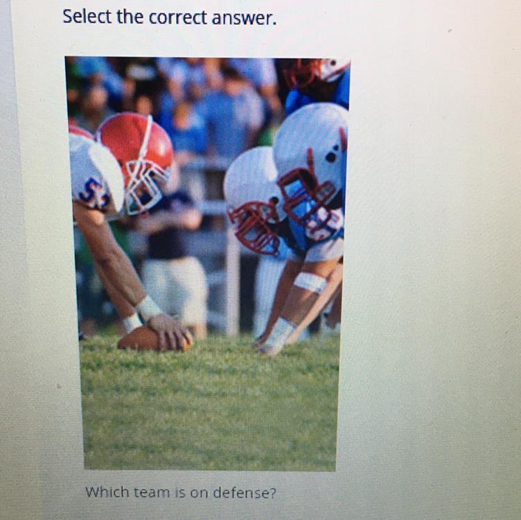 Which team is on defense?A. the team without the ballB. the team with the ballC. both teamsD. neither