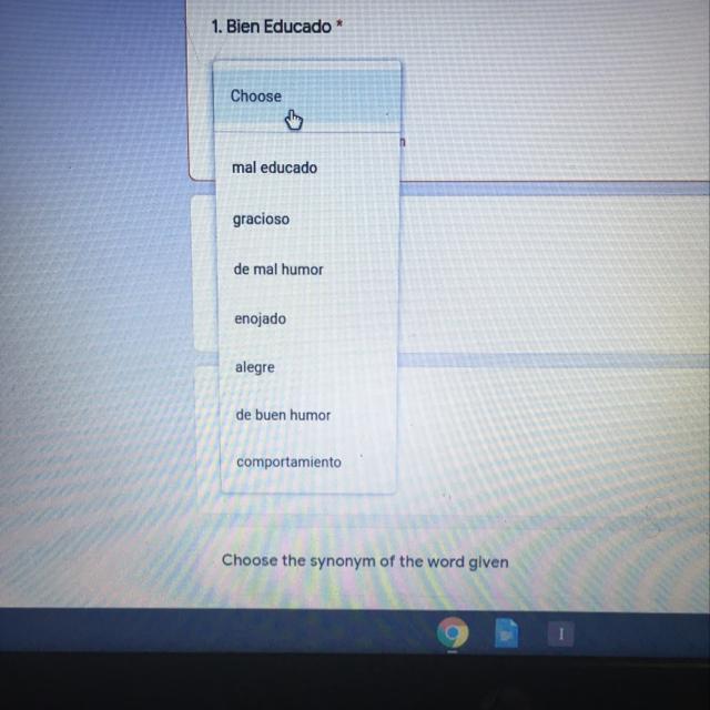 1. Bien Educado 2 calmo 3 perezoso 