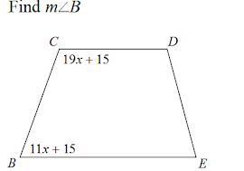 lesson 5.41 .Find the measurement of the angle indicated for each trapezoid.2.Find the measure.3.Solve