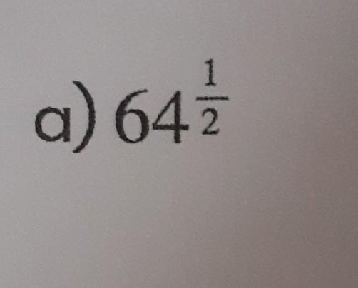 Evaluate 64with steps please
