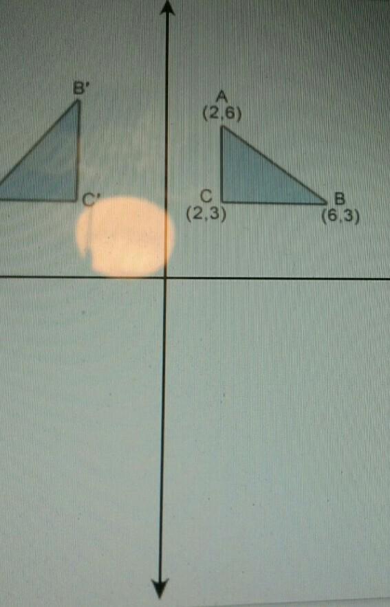 Figure ABC is rotated 90 counterclockwise to form th congruent figure A'B'C'. A (26) Rule: (x,y) - (2,3)