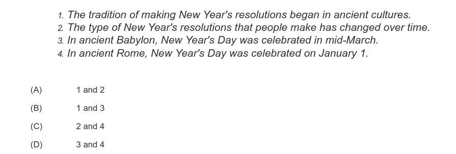 Which two choices are MAIN ideas of the article?