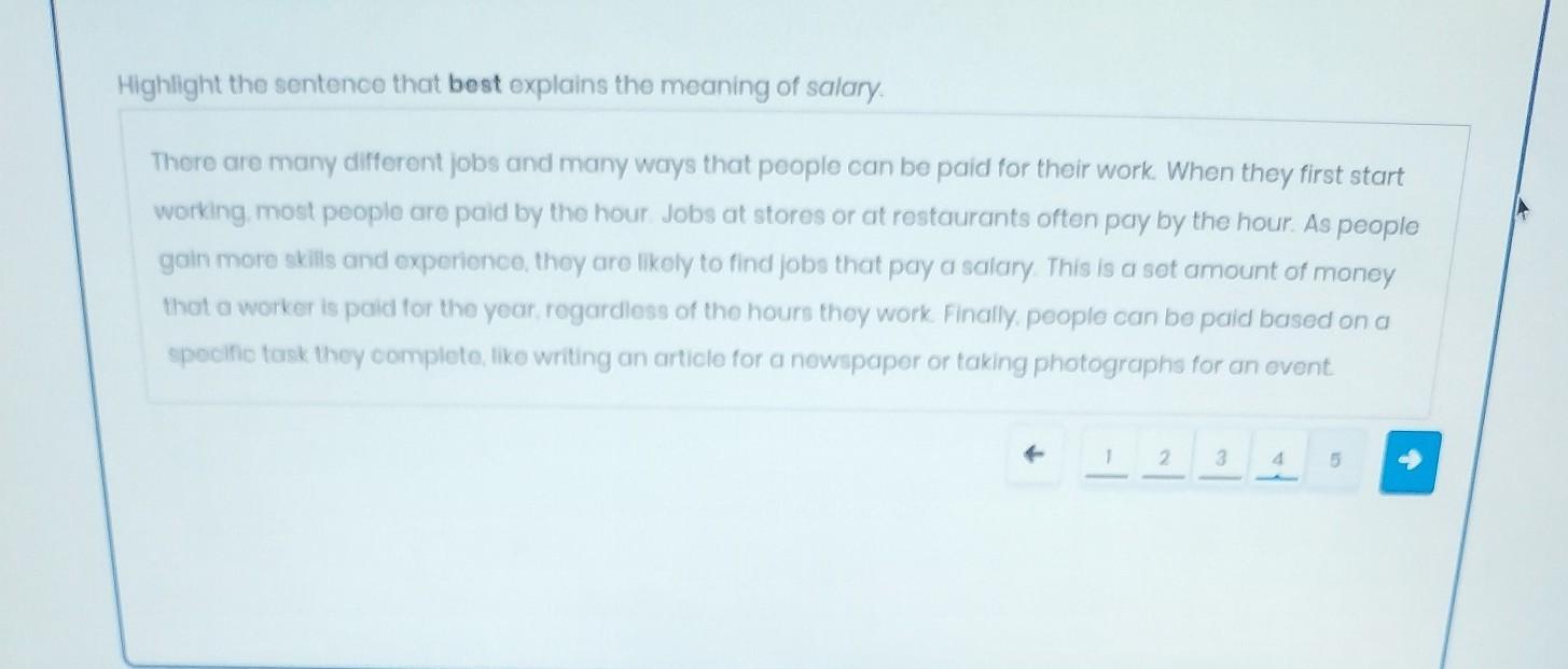 Highlight the sentence that best explains the meaning of solary There are many diferent jobs and many