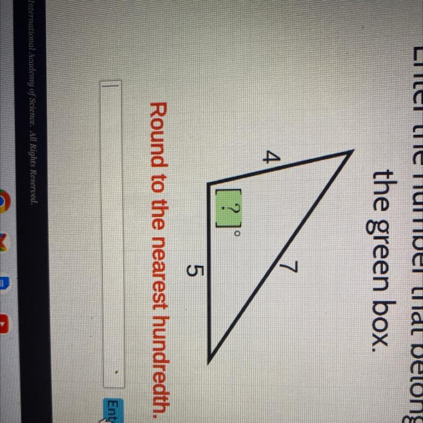 Enter the number that belongs in the green box 