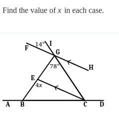 Find The Value Of X.