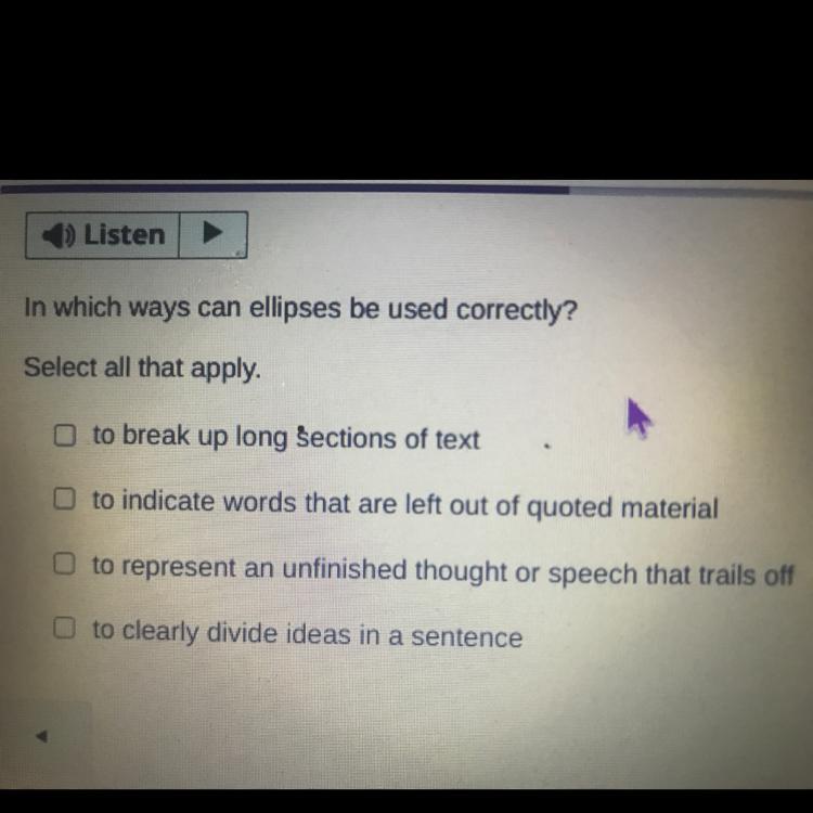 In which ways can ellipses be used correctly?