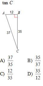 Find the value of each trigonometric ratio.