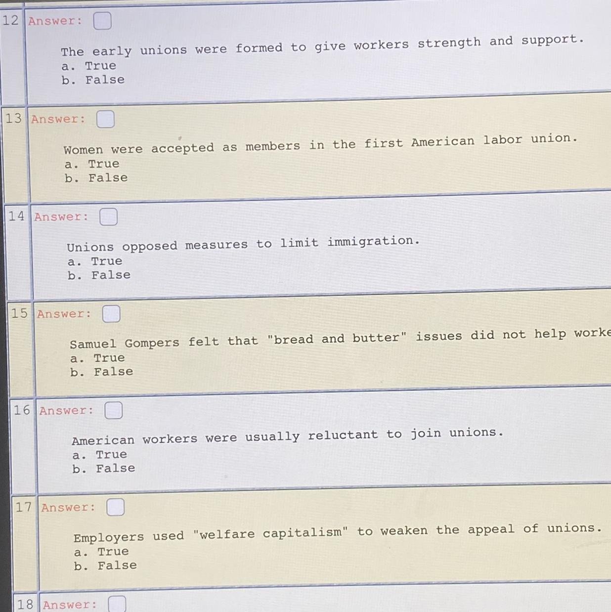 Need help with 12-17 please!