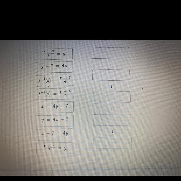 Drag each tile to the correct box. Not all tiles will be used. Consider the following funcin. F(x) =