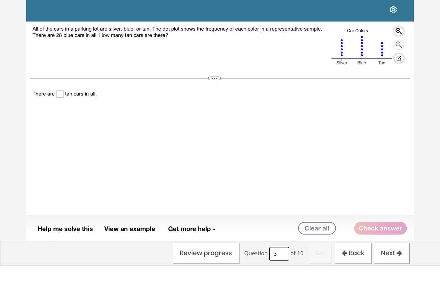 please help me solve this and its about dot plots 